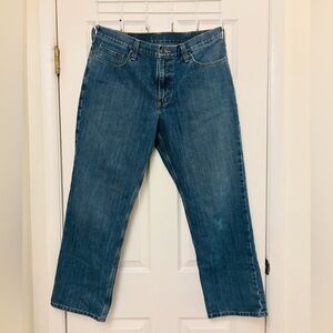 Carhartt Blue Mens Relaxed Fit Straight Leg Jeans